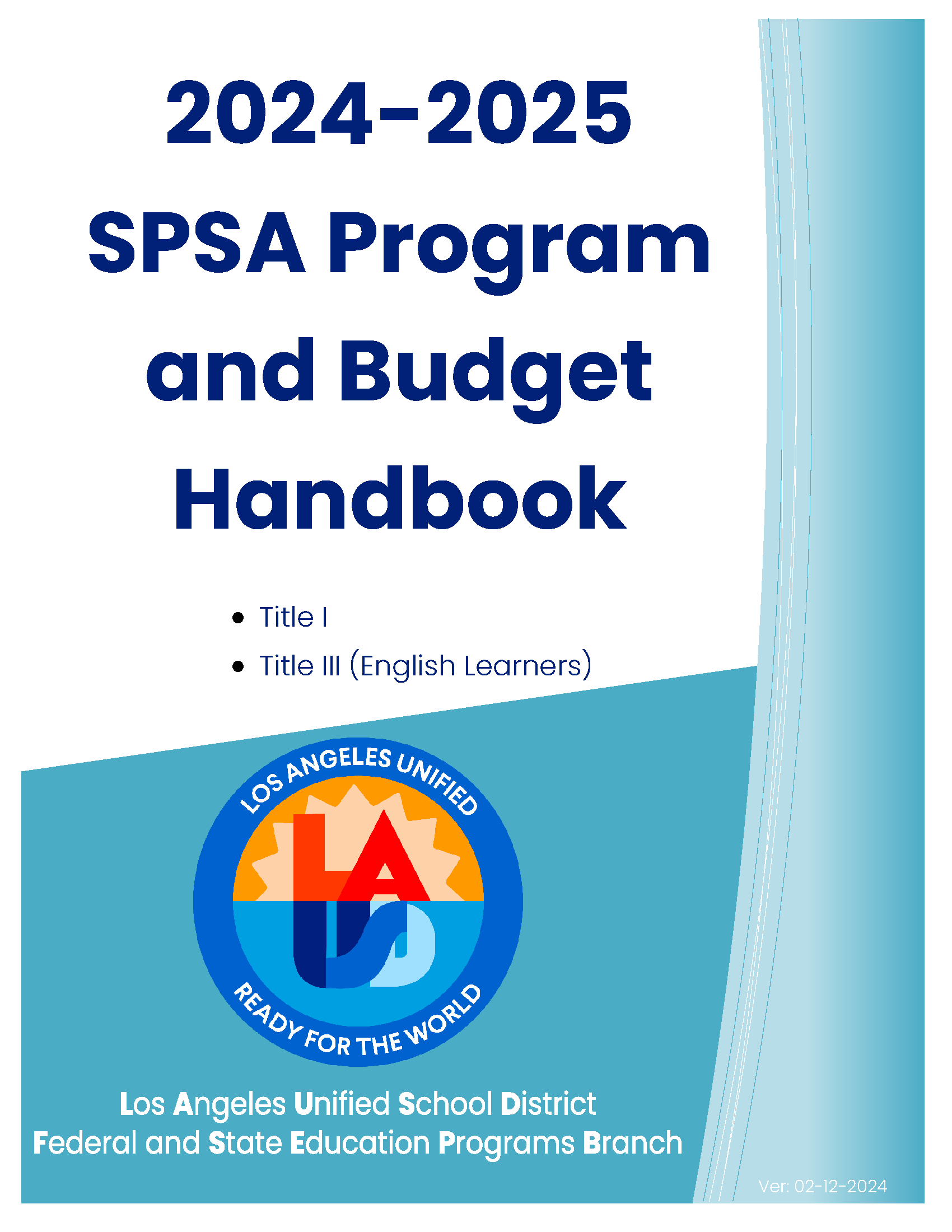 SPSA Program and Budget Handbook